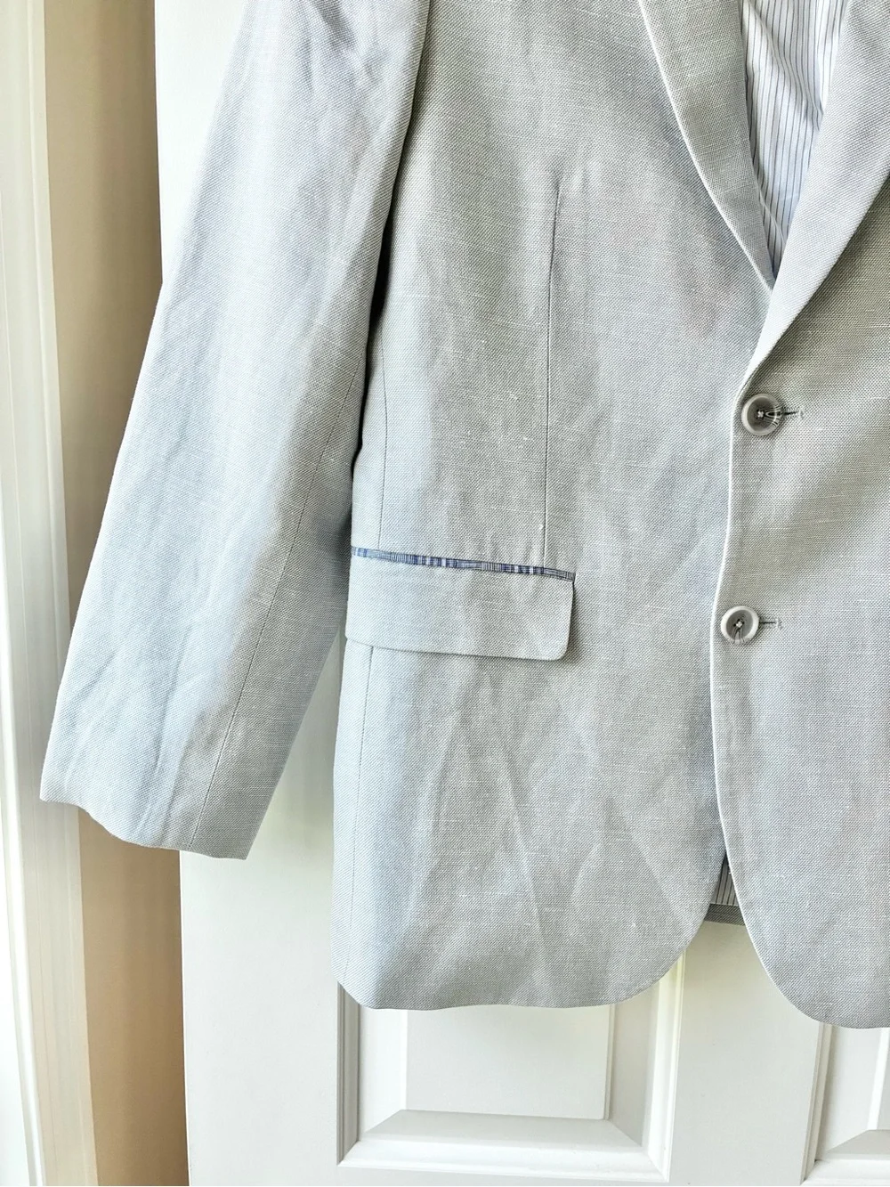 Jacob Holston Men's Classic Tailored  Two Button Blazer Sport Coat Size L